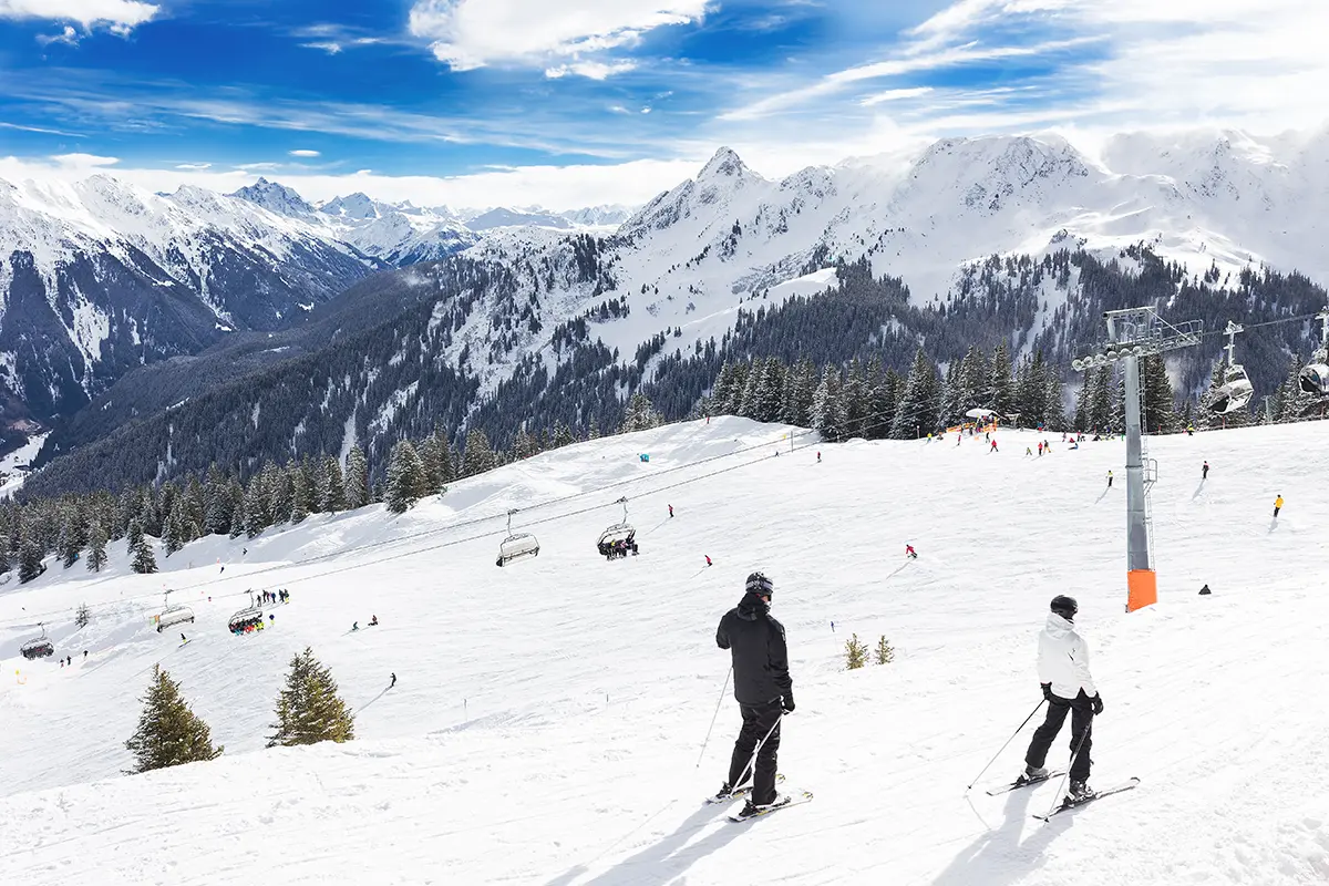 Skifahren am Golm Montafon